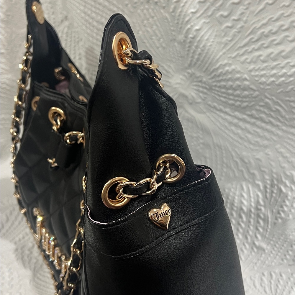 Juicy Couture EXCLUSIVE “Fashion Icon Bucket Bag” Quilted NWT!!!! - Picture 4 of 7